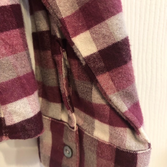 L. L. Bean Women’s Heathered Flannel Shirt, Size Large - Picture 9 of 11